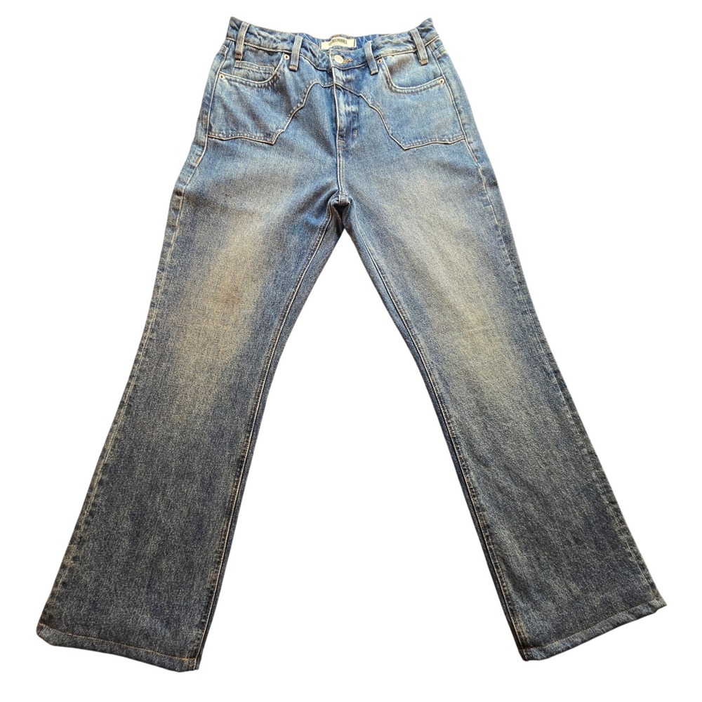 Rock & Roll Denim Mens High Rise Bootcut Jeans Blue 30x32 RRWD4HR1BR